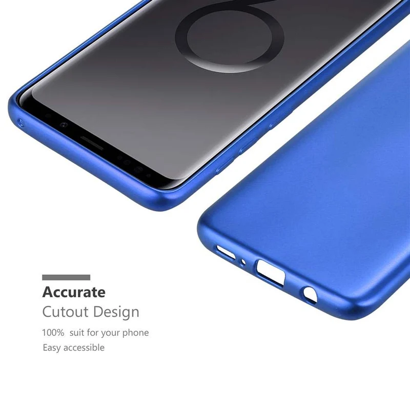 Cadorabo Hülle kompatibel mit Samsung Galaxy S9 PLUS Schutzhülle aus flexiblem TPU Silikon