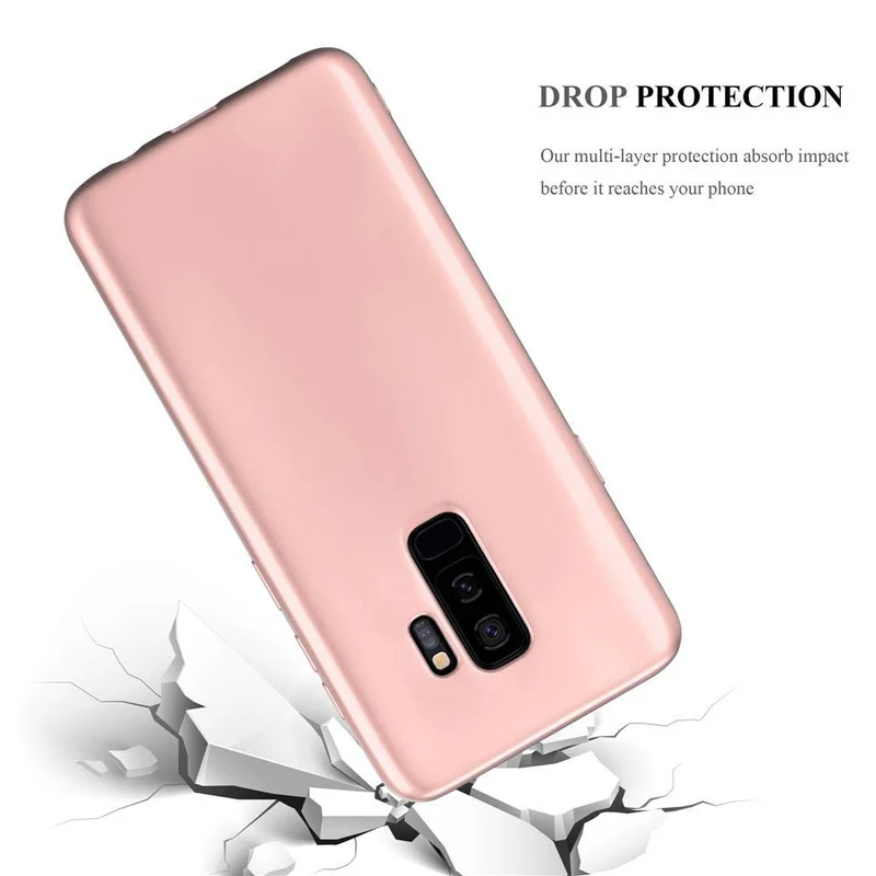 Cadorabo Hülle kompatibel mit Samsung Galaxy S9 PLUS Schutzhülle aus flexiblem TPU Silikon