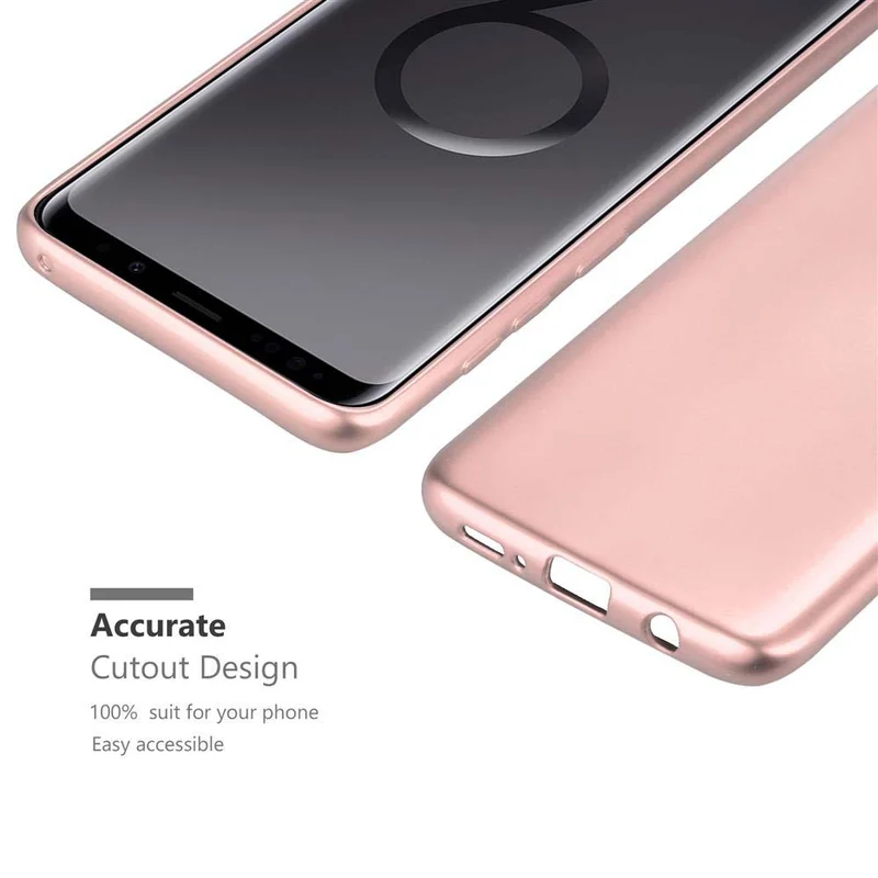 Cadorabo Hülle kompatibel mit Samsung Galaxy S9 PLUS Schutzhülle aus flexiblem TPU Silikon