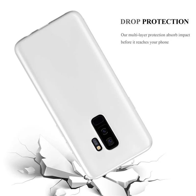 Cadorabo Hülle kompatibel mit Samsung Galaxy S9 PLUS Schutzhülle aus flexiblem TPU Silikon