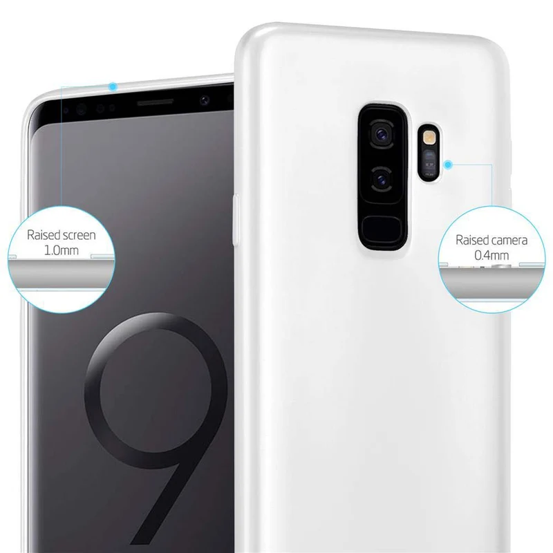 Cadorabo Hülle kompatibel mit Samsung Galaxy S9 PLUS Schutzhülle aus flexiblem TPU Silikon