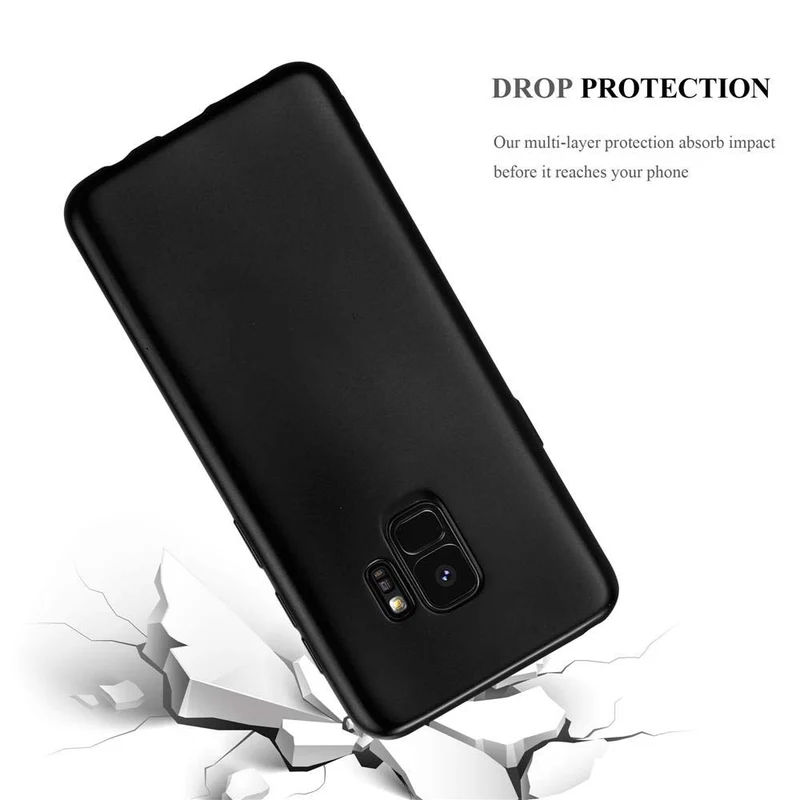 Cadorabo Hülle kompatibel mit Samsung Galaxy S9 Schutzhülle aus flexiblem TPU Silikon