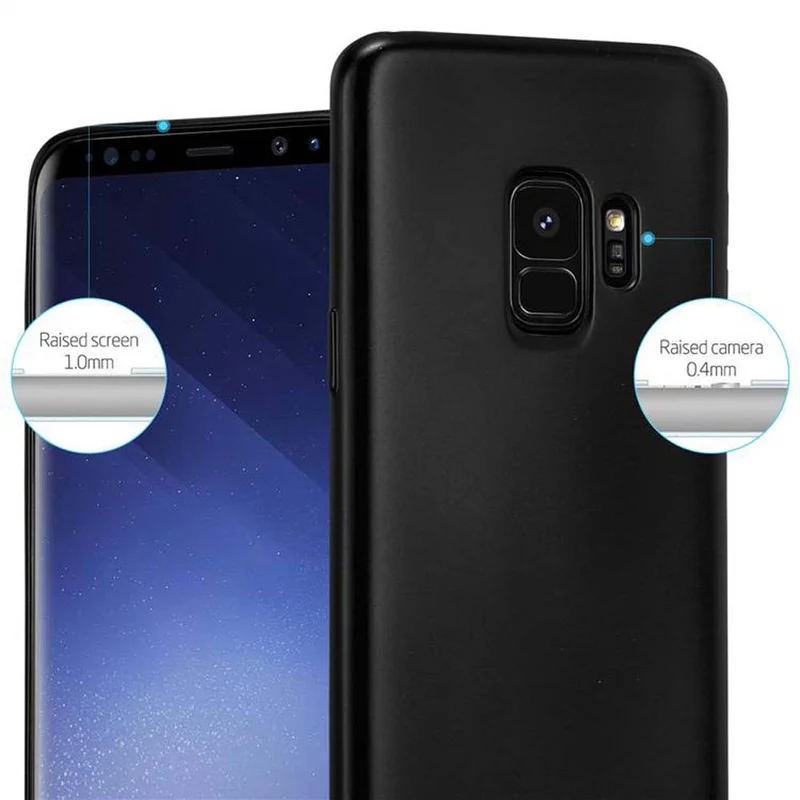 Cadorabo Hülle kompatibel mit Samsung Galaxy S9 Schutzhülle aus flexiblem TPU Silikon