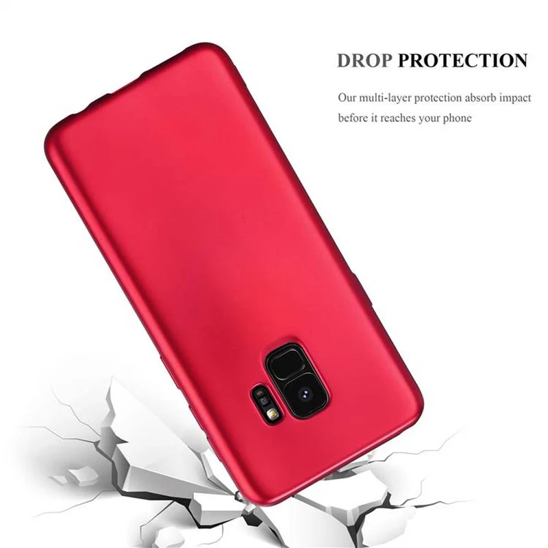 Cadorabo Hülle kompatibel mit Samsung Galaxy S9 Schutzhülle aus flexiblem TPU Silikon