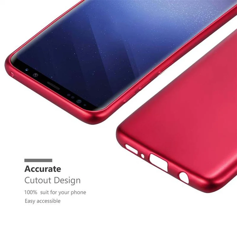 Cadorabo Hülle kompatibel mit Samsung Galaxy S9 Schutzhülle aus flexiblem TPU Silikon