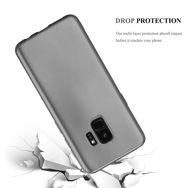 Cadorabo Hülle kompatibel mit Samsung Galaxy S9 Schutzhülle aus flexiblem TPU Silikon