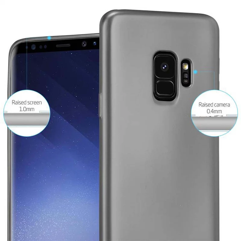 Cadorabo Hülle kompatibel mit Samsung Galaxy S9 Schutzhülle aus flexiblem TPU Silikon
