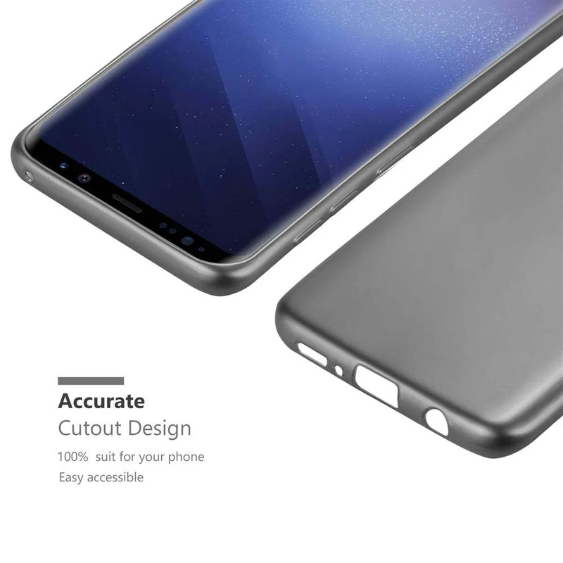 Cadorabo Hülle kompatibel mit Samsung Galaxy S9 Schutzhülle aus flexiblem TPU Silikon