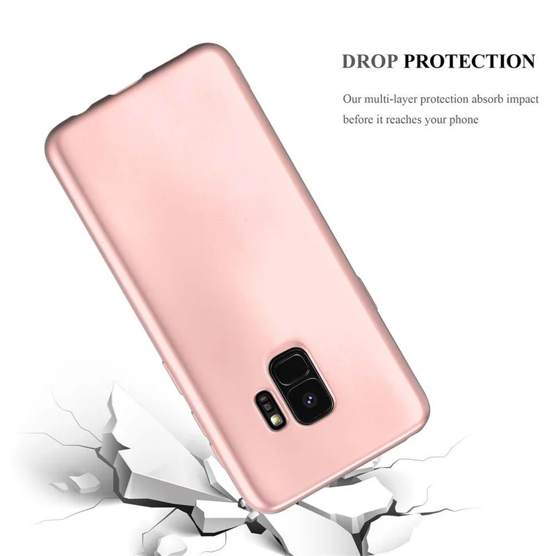 Cadorabo Hülle kompatibel mit Samsung Galaxy S9 Schutzhülle aus flexiblem TPU Silikon