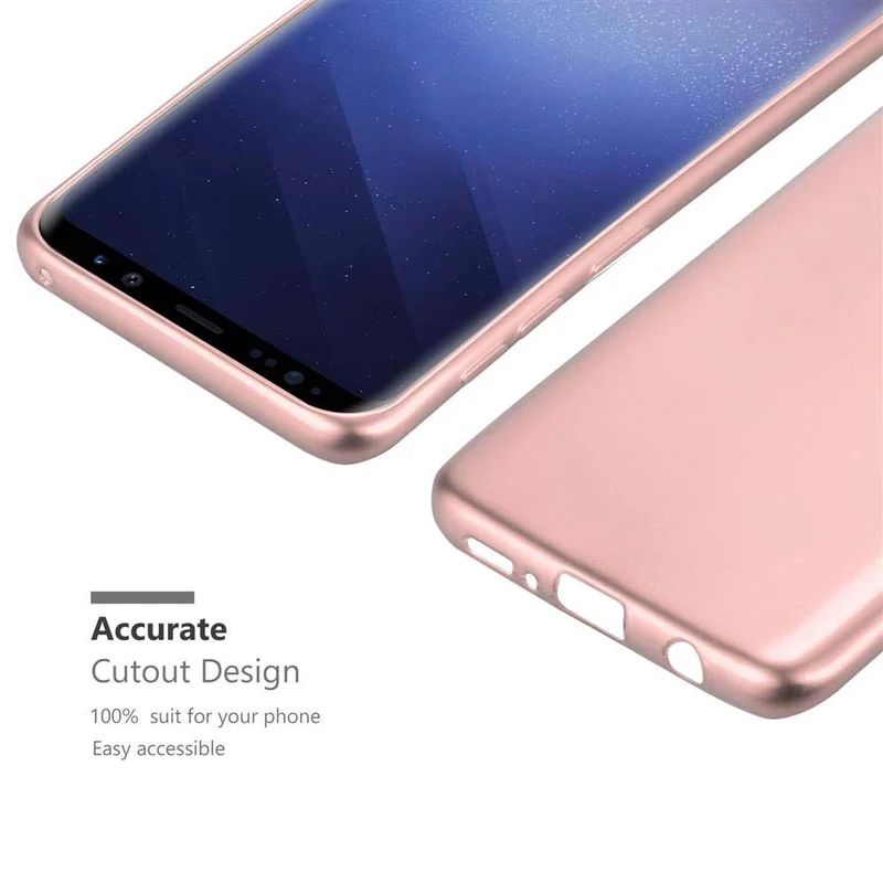 Cadorabo Hülle kompatibel mit Samsung Galaxy S9 Schutzhülle aus flexiblem TPU Silikon