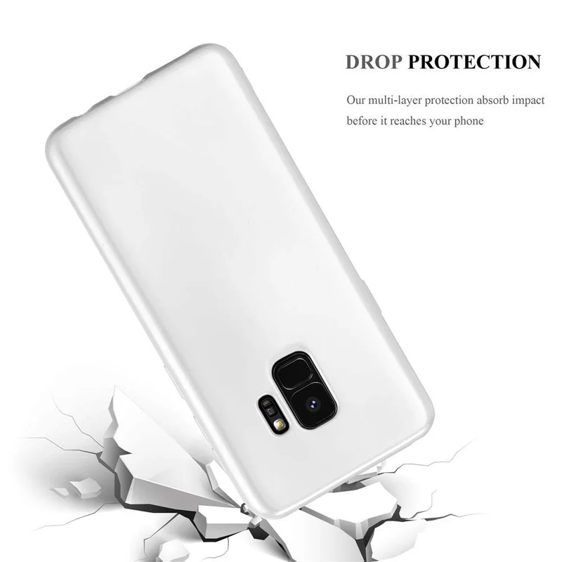 Cadorabo Hülle kompatibel mit Samsung Galaxy S9 Schutzhülle aus flexiblem TPU Silikon