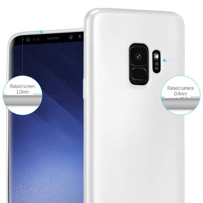 Cadorabo Hülle kompatibel mit Samsung Galaxy S9 Schutzhülle aus flexiblem TPU Silikon