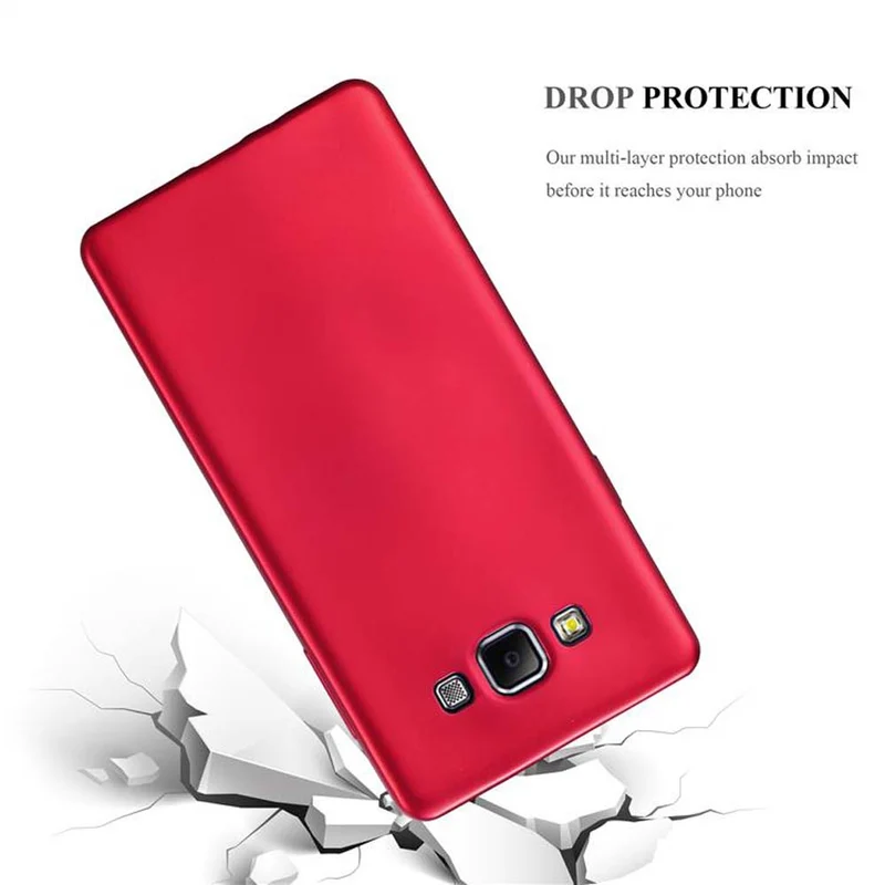 Cadorabo Hülle kompatibel mit Samsung Galaxy A7 2015 Schutzhülle aus flexiblem TPU Silikon