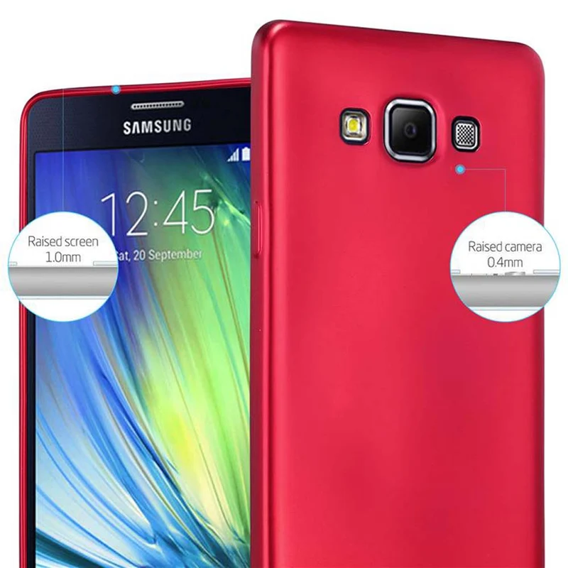 Cadorabo Hülle kompatibel mit Samsung Galaxy A7 2015 Schutzhülle aus flexiblem TPU Silikon