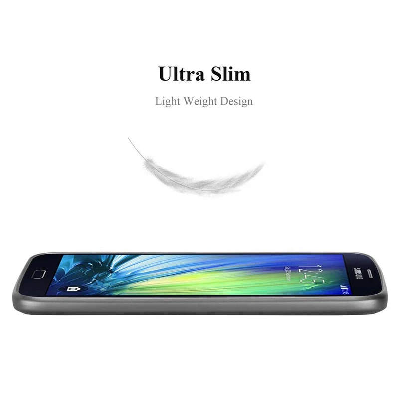 Cadorabo Hülle kompatibel mit Samsung Galaxy A7 2015 Schutzhülle aus flexiblem TPU Silikon