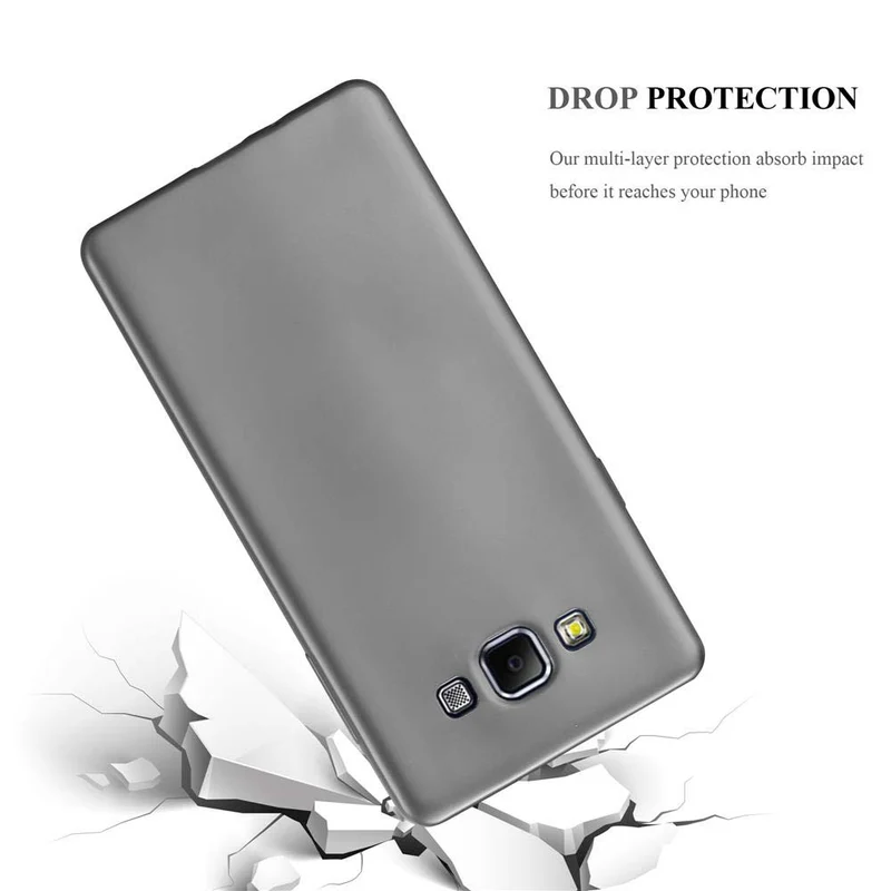 Cadorabo Hülle kompatibel mit Samsung Galaxy A7 2015 Schutzhülle aus flexiblem TPU Silikon