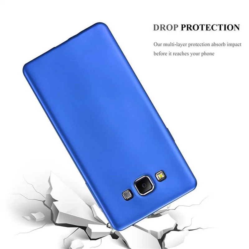 Cadorabo Hülle kompatibel mit Samsung Galaxy A7 2015 Schutzhülle aus flexiblem TPU Silikon