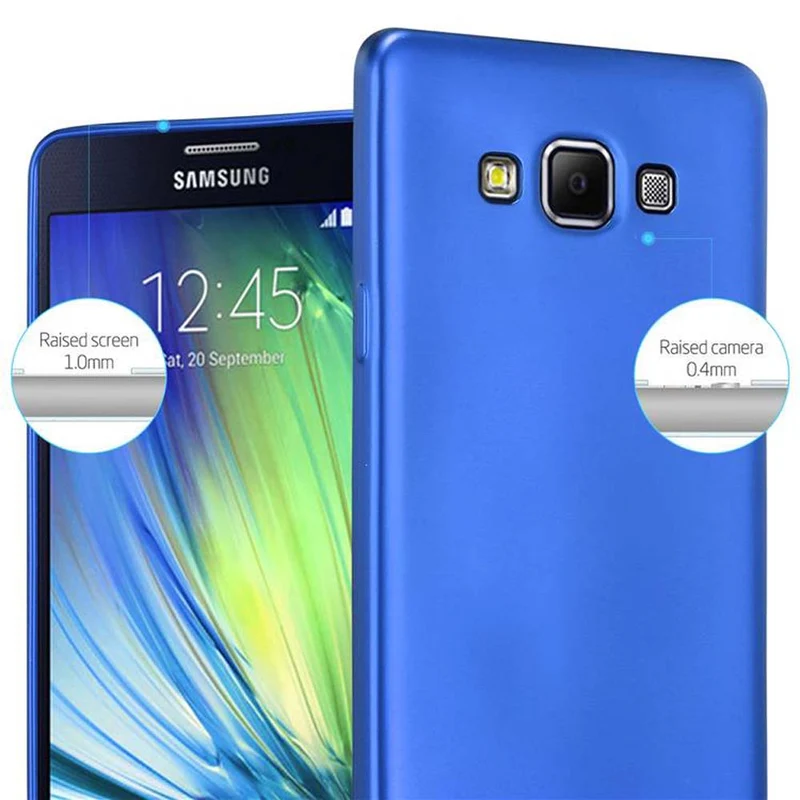 Cadorabo Hülle kompatibel mit Samsung Galaxy A7 2015 Schutzhülle aus flexiblem TPU Silikon