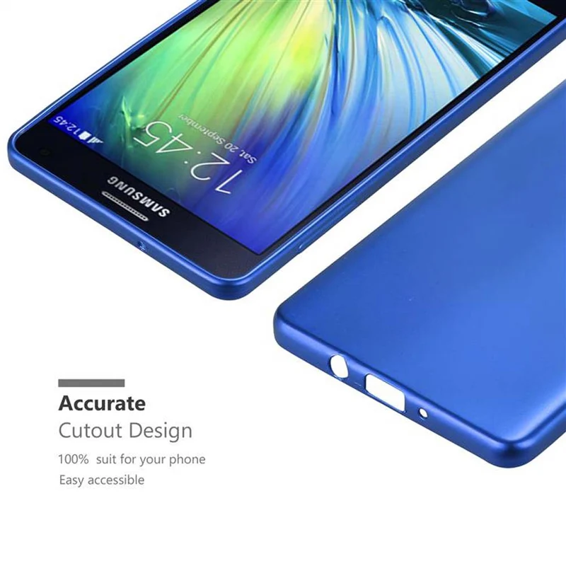 Cadorabo Hülle kompatibel mit Samsung Galaxy A7 2015 Schutzhülle aus flexiblem TPU Silikon