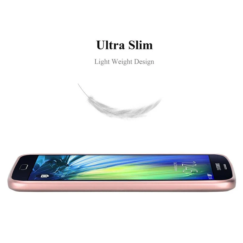 Cadorabo Hülle kompatibel mit Samsung Galaxy A7 2015 Schutzhülle aus flexiblem TPU Silikon