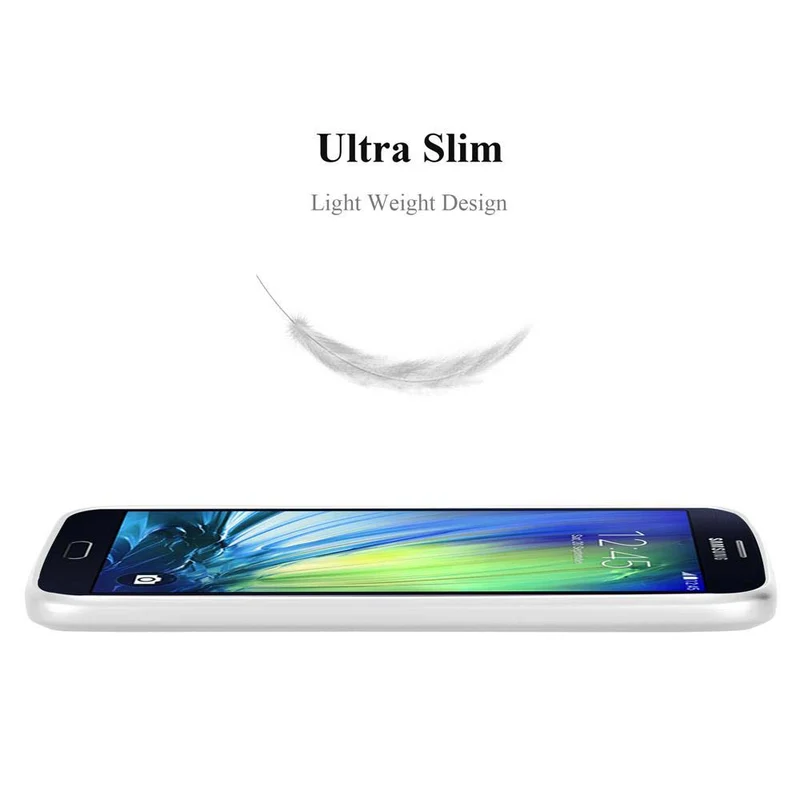 Cadorabo Hülle kompatibel mit Samsung Galaxy A7 2015 Schutzhülle aus flexiblem TPU Silikon