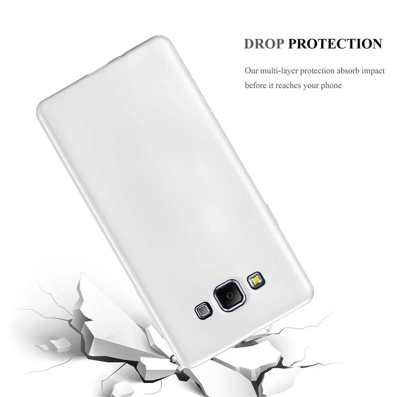 Cadorabo Hülle kompatibel mit Samsung Galaxy A7 2015 Schutzhülle aus flexiblem TPU Silikon