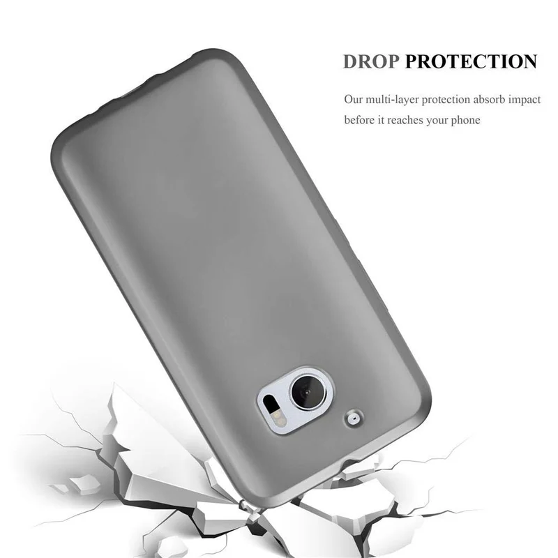 Cadorabo Hülle kompatibel mit HTC ONE M10 Schutzhülle aus flexiblem TPU Silikon