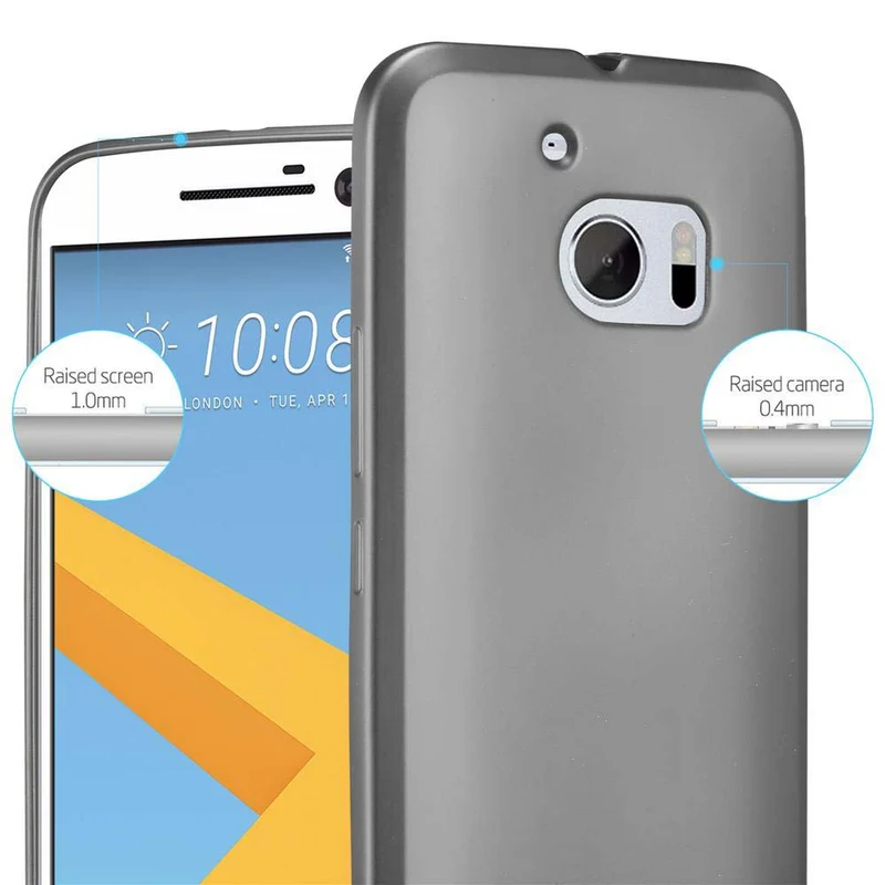 Cadorabo Hülle kompatibel mit HTC ONE M10 Schutzhülle aus flexiblem TPU Silikon