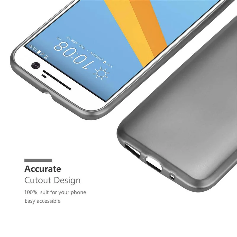 Cadorabo Hülle kompatibel mit HTC ONE M10 Schutzhülle aus flexiblem TPU Silikon