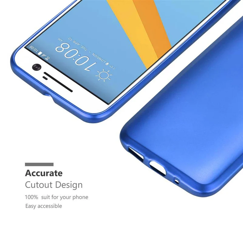 Cadorabo Hülle kompatibel mit HTC ONE M10 Schutzhülle aus flexiblem TPU Silikon