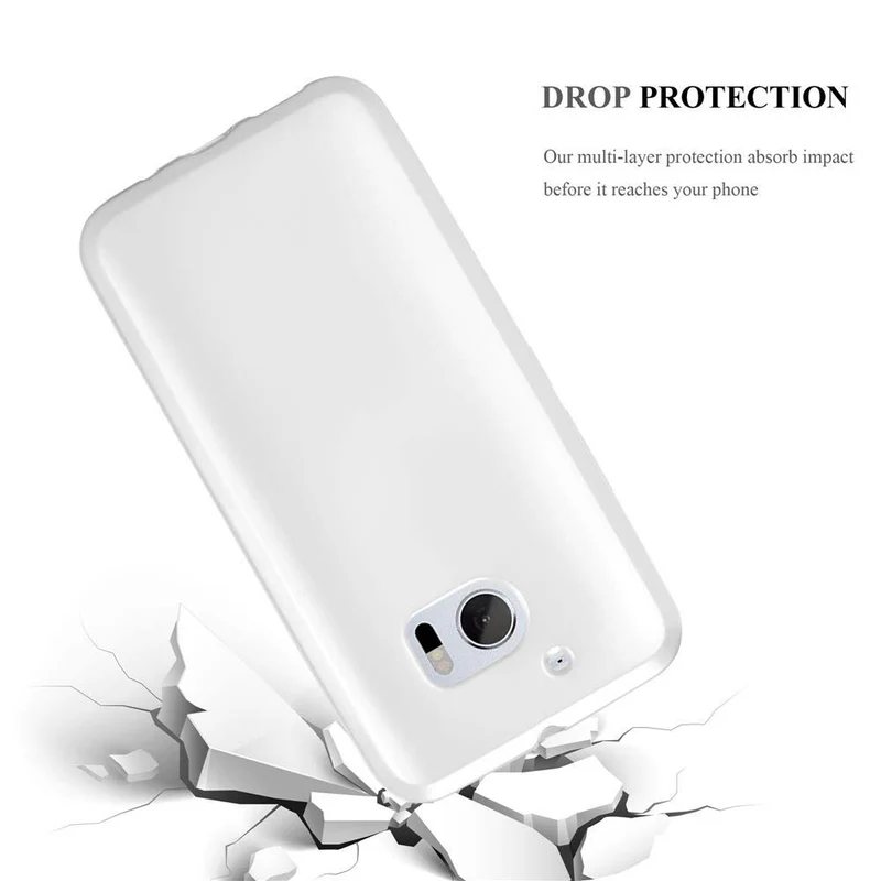 Cadorabo Hülle kompatibel mit HTC ONE M10 Schutzhülle aus flexiblem TPU Silikon
