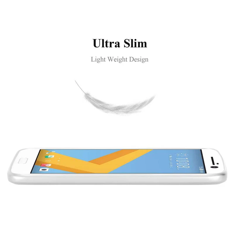 Cadorabo Hülle kompatibel mit HTC ONE M10 Schutzhülle aus flexiblem TPU Silikon