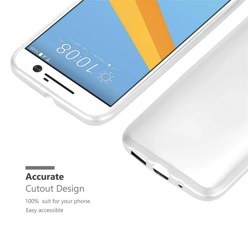 Cadorabo Hülle kompatibel mit HTC ONE M10 Schutzhülle aus flexiblem TPU Silikon