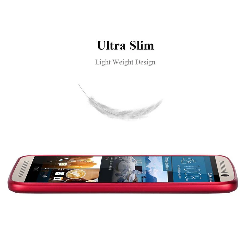 Cadorabo Hülle kompatibel mit HTC ONE M9 Schutzhülle aus flexiblem TPU Silikon