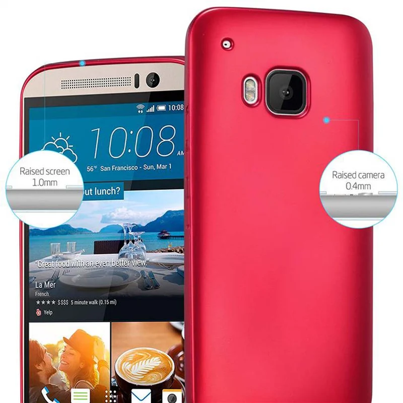 Cadorabo Hülle kompatibel mit HTC ONE M9 Schutzhülle aus flexiblem TPU Silikon