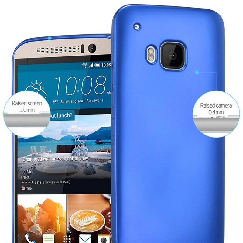 Cadorabo Hülle kompatibel mit HTC ONE M9 Schutzhülle aus flexiblem TPU Silikon