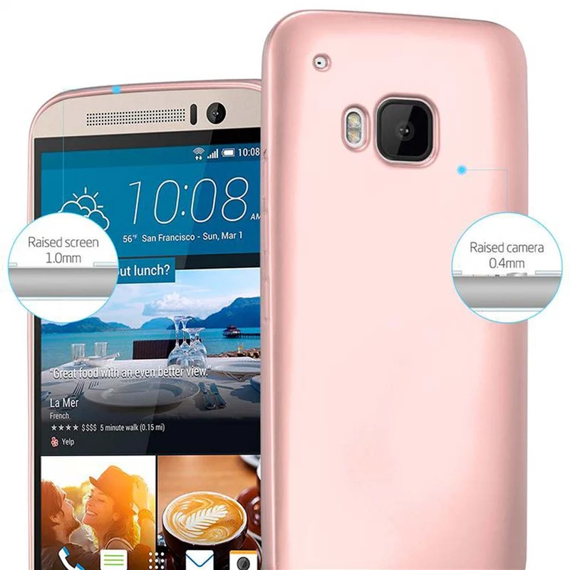 Cadorabo Hülle kompatibel mit HTC ONE M9 Schutzhülle aus flexiblem TPU Silikon
