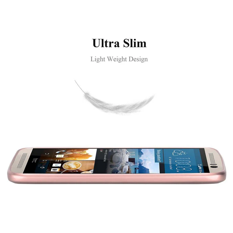 Cadorabo Hülle kompatibel mit HTC ONE M9 Schutzhülle aus flexiblem TPU Silikon
