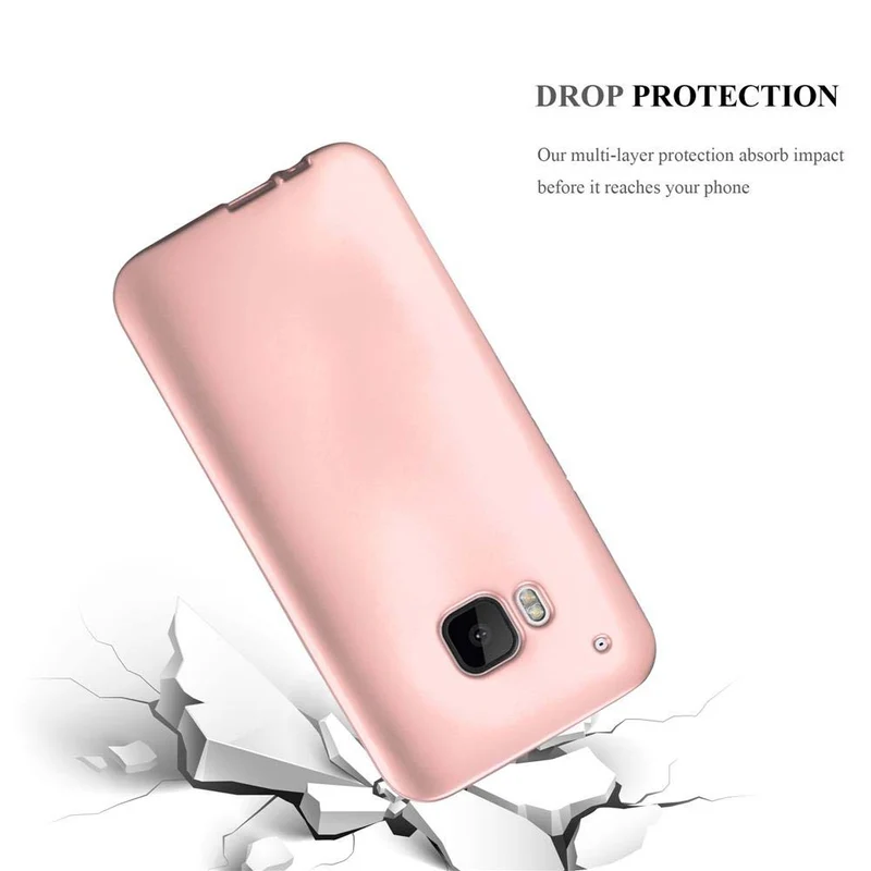 Cadorabo Hülle kompatibel mit HTC ONE M9 Schutzhülle aus flexiblem TPU Silikon