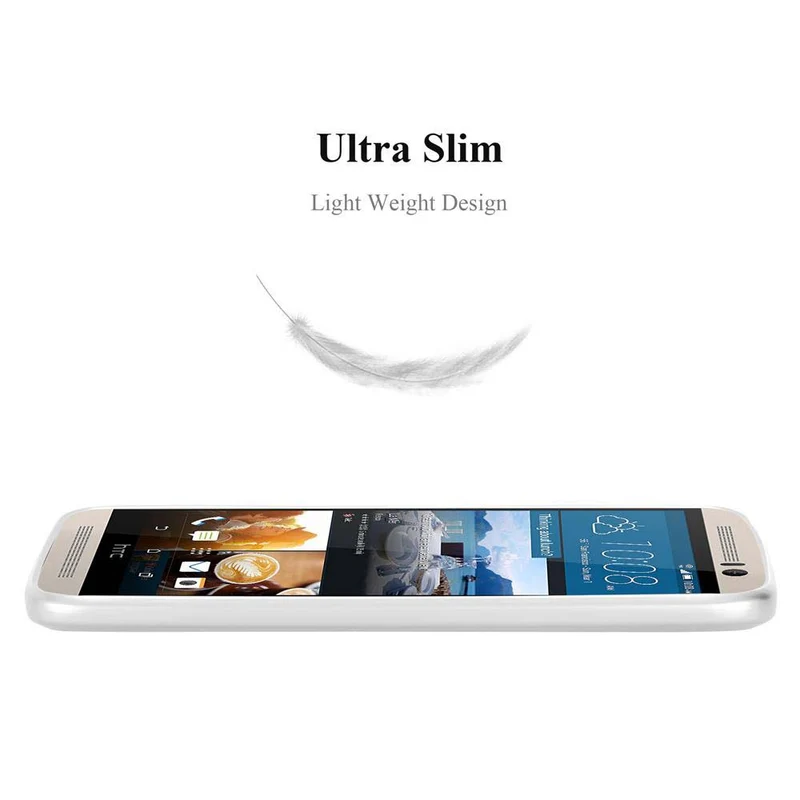 Cadorabo Hülle kompatibel mit HTC ONE M9 Schutzhülle aus flexiblem TPU Silikon