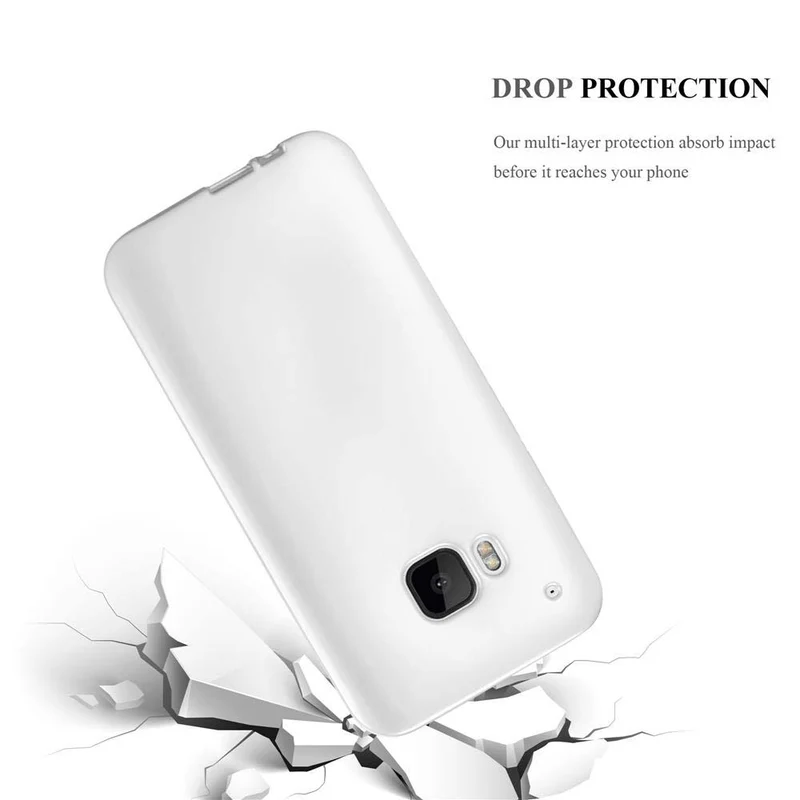 Cadorabo Hülle kompatibel mit HTC ONE M9 Schutzhülle aus flexiblem TPU Silikon