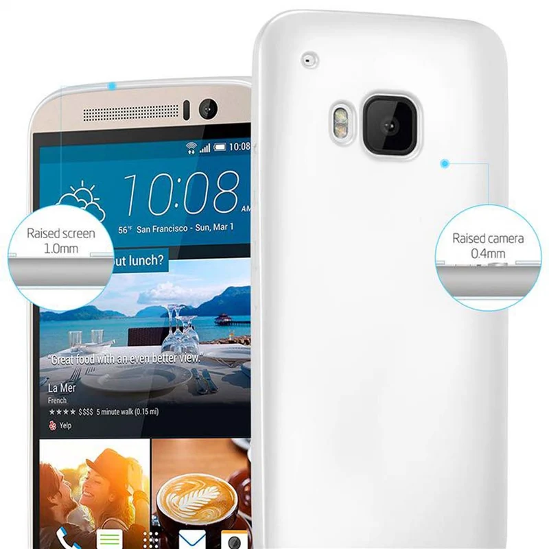 Cadorabo Hülle kompatibel mit HTC ONE M9 Schutzhülle aus flexiblem TPU Silikon
