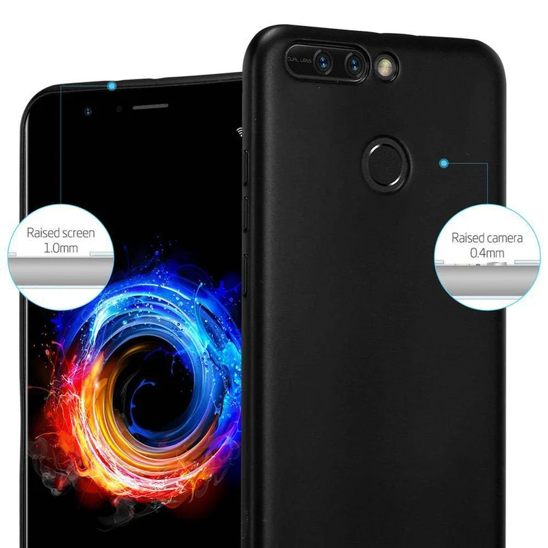 Cadorabo Hülle kompatibel mit Honor 8 PRO Schutzhülle aus flexiblem TPU Silikon