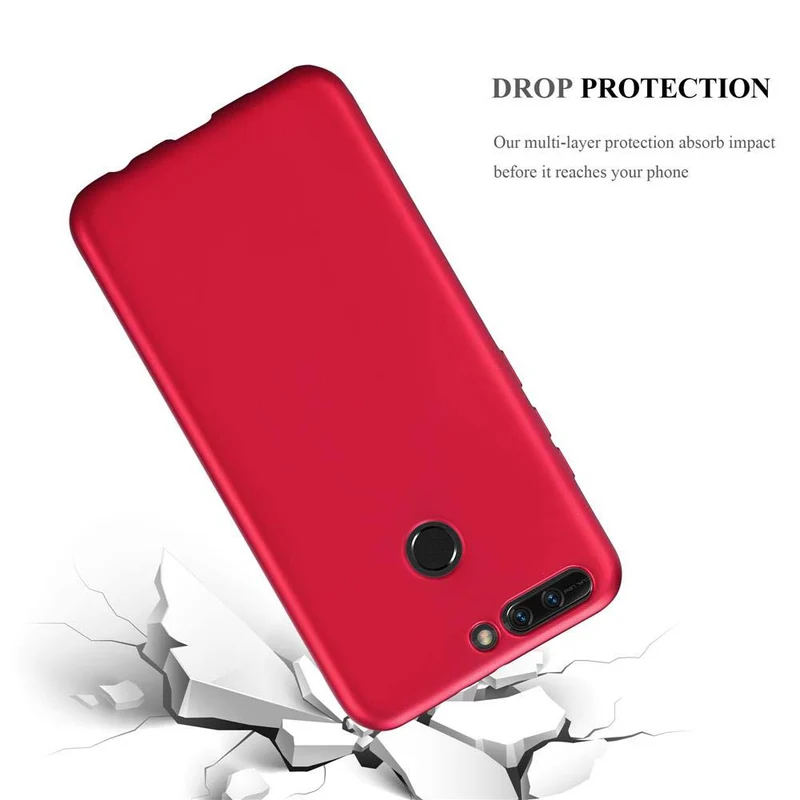 Cadorabo Hülle kompatibel mit Honor 8 PRO Schutzhülle aus flexiblem TPU Silikon