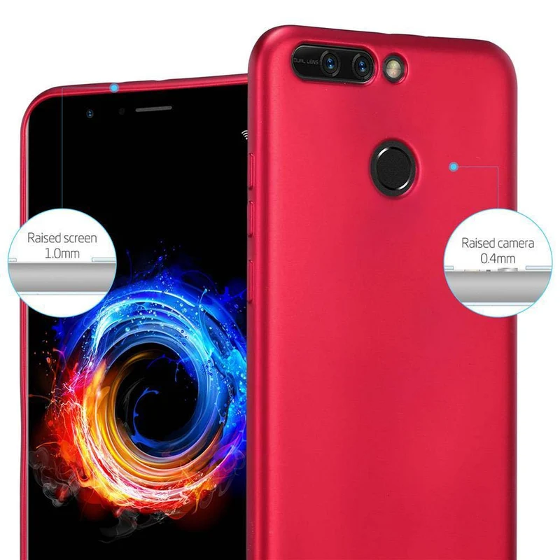 Cadorabo Hülle kompatibel mit Honor 8 PRO Schutzhülle aus flexiblem TPU Silikon