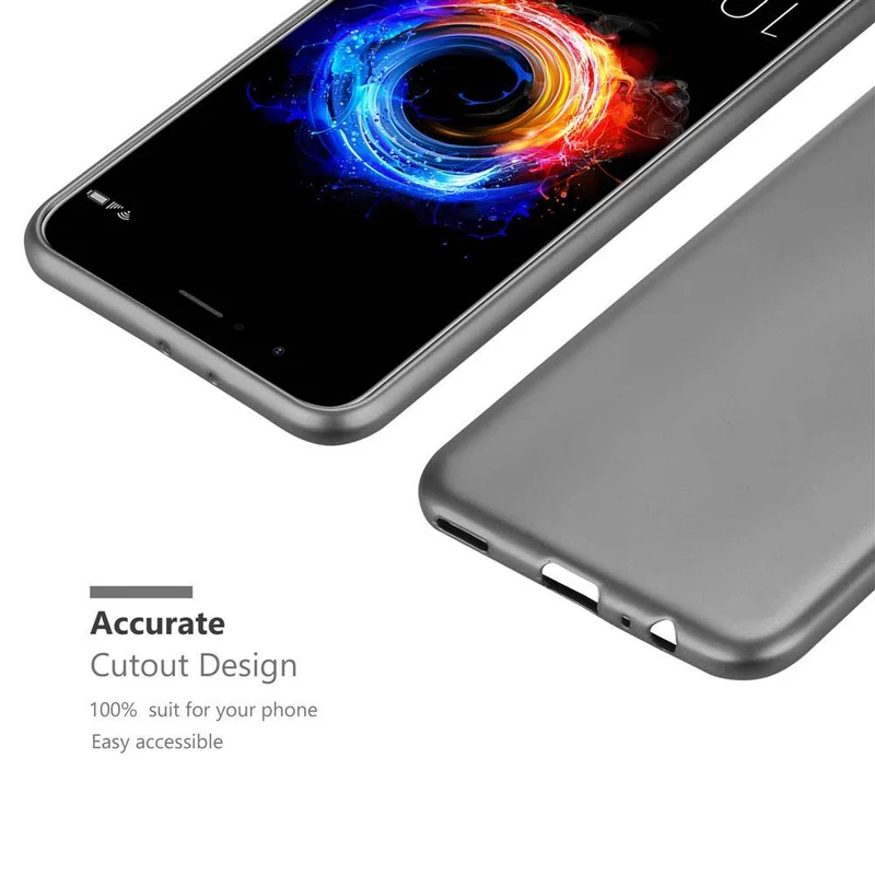 Cadorabo Hülle kompatibel mit Honor 8 PRO Schutzhülle aus flexiblem TPU Silikon