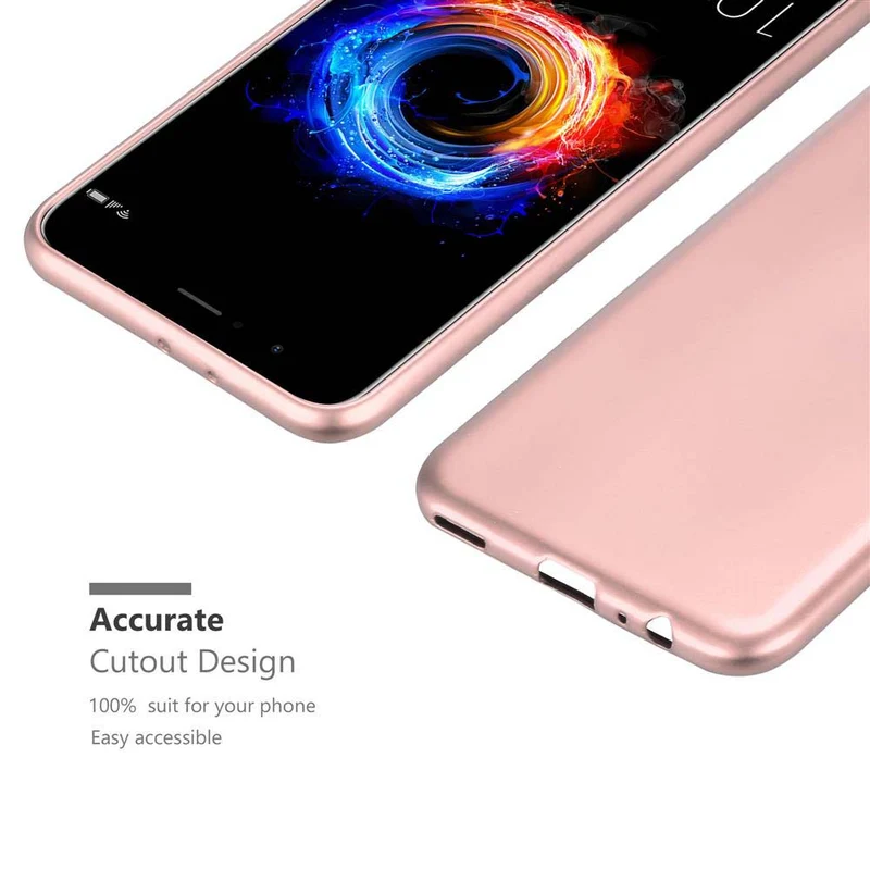 Cadorabo Hülle kompatibel mit Honor 8 PRO Schutzhülle aus flexiblem TPU Silikon