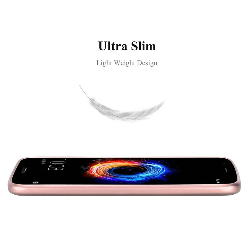 Cadorabo Hülle kompatibel mit Honor 8 PRO Schutzhülle aus flexiblem TPU Silikon