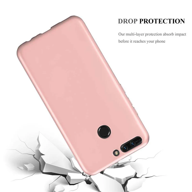 Cadorabo Hülle kompatibel mit Honor 8 PRO Schutzhülle aus flexiblem TPU Silikon
