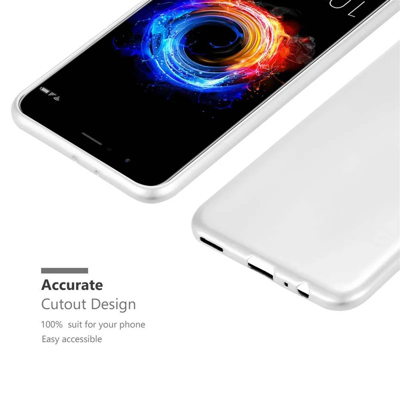Cadorabo Hülle kompatibel mit Honor 8 PRO Schutzhülle aus flexiblem TPU Silikon